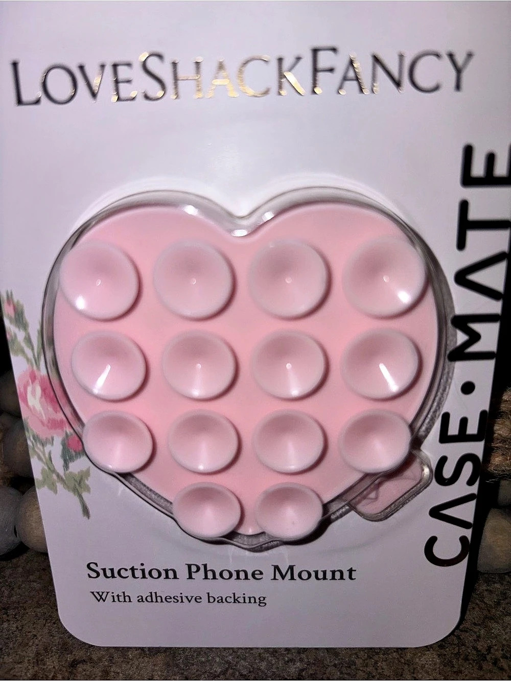 LoveShackFancy Suction Phone Mount Pink NWT